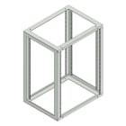 MEHLER - 19'' Wandrack 15HE 530x710x400mm für Wandmontage 19'' Schiene vorne+hinten