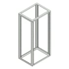 MEHLER - 19'' Wandrack 24HE 530x1100x400mm für Wandmontage 19'' Schiene vorne+hinten