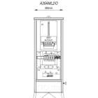 MEHLER - Anschlußverteiler B360xH940xT235mm Abgang: FI + LSS 3p C32A, O