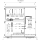 MEHLER - Wandlermessverteiler B1490xH1450xT400mm Zul. LS 400A, Abg. 1x LS+FI 4/400A, S