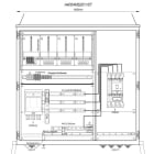 MEHLER - Wandlermessverteiler B1490xH1450xT400mm Zul. NH-II, Abg. 1x LS+FI 4/400A, ST