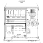 MEHLER - Wandlermessverteiler B1490xH1450xT400mm Zul. NH-II, Abg. 4x LS+FI 4/125A, B
