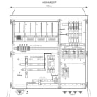 MEHLER - Wandlermessverteiler B1490xH1450xT400mm Zul. LS 400A, Abg. 4x LS+FI 4/125A, T