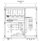 MEHLER - Wandlermessverteiler B1490xH1450xT400mm Zul. LS 630A, Abg. 1x LS+FI 4/630A, T