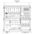 MEHLER - Wandlermessverteiler B1490xH1450xT400mm Zul. NH-III, Abg. 6x LS+FI 4/125A, B