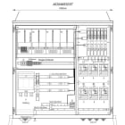 MEHLER - Wandlermessverteiler B1490xH1450xT400mm Zul. NH-III, Abg. 6x LS+FI 4/125A, ST