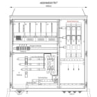 MEHLER - Wandlermessverteiler B1490xH1450xT400mm Zul. LS 630A, vorber. f. Trennerabg.T