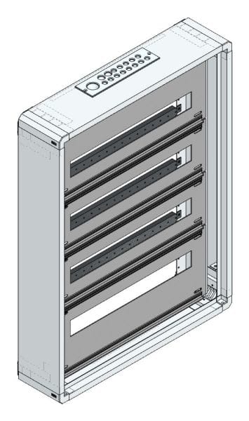 MEHLER - AP-Installations-Flachverteiler, 88TE o.RW, B565xH755xT130mm