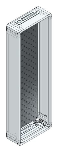 MEHLER - AP-Rangierverteiler o.RW, B350xH1055xT130mm,inkl. MO-gelocht