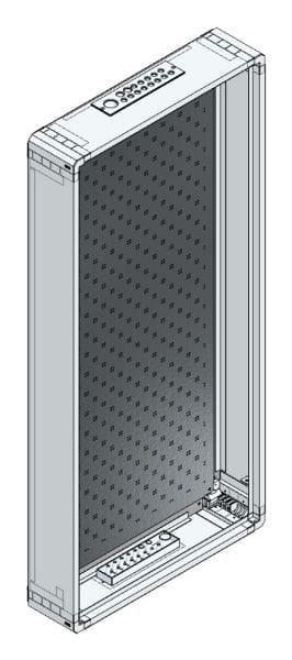 MEHLER - AP-Rangierverteiler+Rückwand m.RW, B565xH1205xT130mm,inkl. MO-gelocht