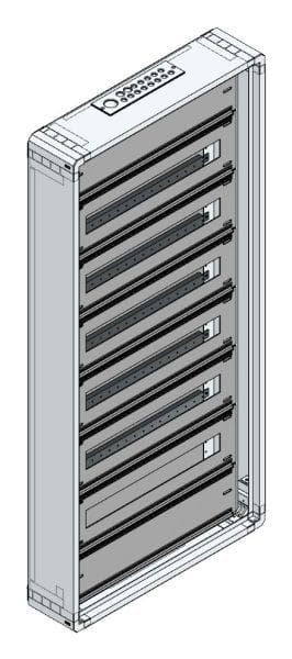 MEHLER - AP-Installations-Flachverteiler, 132TE m.RW, B565xH1205xT130mm