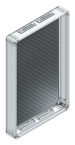 MEHLER - AP-Rangierverteiler+Rückwand m.RW, B765xH1205xT130mm,inkl. MO-gelocht