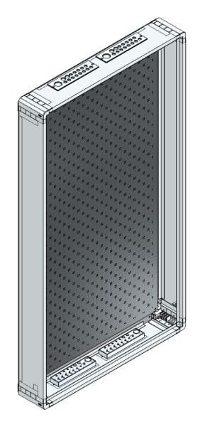 MEHLER - AP-Rangierverteiler+Rückwand m.RW, B765xH1380xT130mm,inkl. MO-gelocht
