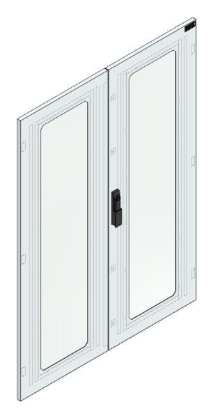 MEHLER - Aufpreis Sichttür Breite D, Höhe 1400 Securityglasfenster, Sichtfl. 2x265x1200