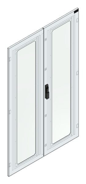 MEHLER - Sichttür für TSRM-D H=1600 m. SWH Securityglasfenster, Sichtfl. 2x265x1400