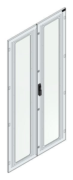 MEHLER - Aufpreis Sichttür Breite D Höhe 2000 Securityglasfenster, Sichtfl. 2x265x1800