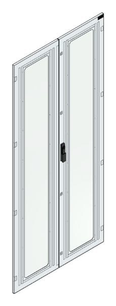 MEHLER - Aufpreis Sichttür Breite D, Höhe 2200 Securityglasfenster, Sichtfl. 2x265x2000