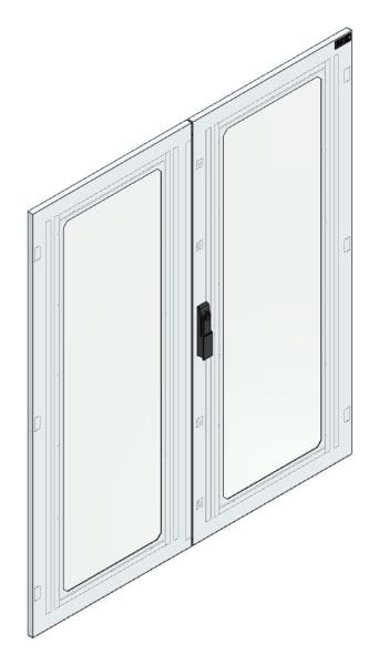 MEHLER - Aufpreis Sichttür Breite E, Höhe 1400 Securityglasfenster, Sichtfl. 2x365x1200