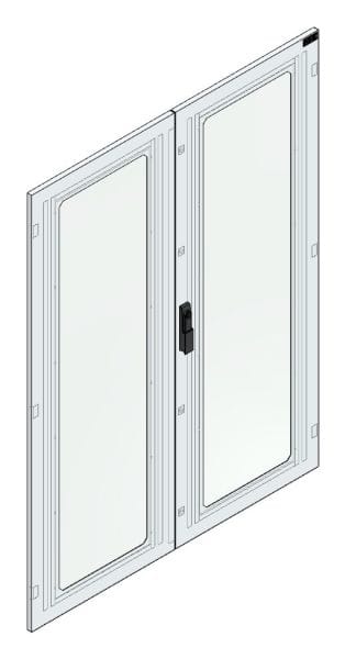 MEHLER - Sichttür für TSRM-E H=1600 m. SWH Securityglasfenster, Sichtfl. 2x365x1400