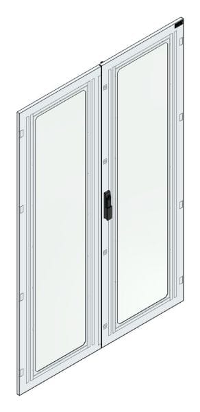 MEHLER - Sichttür für TSRM-E H=1800 m. SWH Securityglasfenster, Sichtfl. 2x365x1600