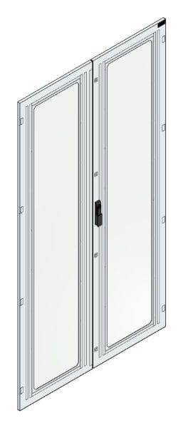 MEHLER - Aufpreis Sichttür Breite E, Höhe 2200 Securityglasfenster, Sichtfl. 2x365x2000