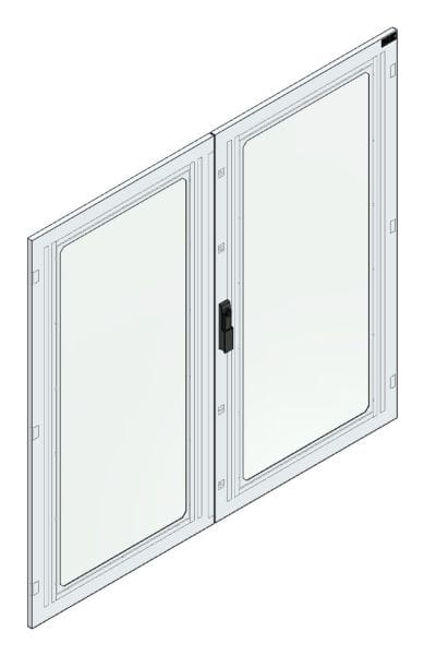 MEHLER - Sichttür für TSRM-F H=1400 m. SWH Securityglasfenster, Sichtfl. 2x515x1200