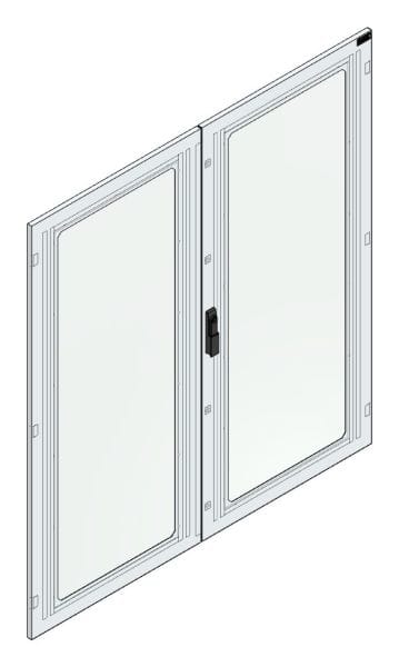 MEHLER - Sichttür für TSRM-F H=1600 m. SWH Securityglasfenster, Sichtfl. 2x515x1400