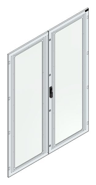 MEHLER - Aufpreis Sichttür Breite F, Höhe 2000 Securityglasfenster, Sichtfl. 2x515x1800
