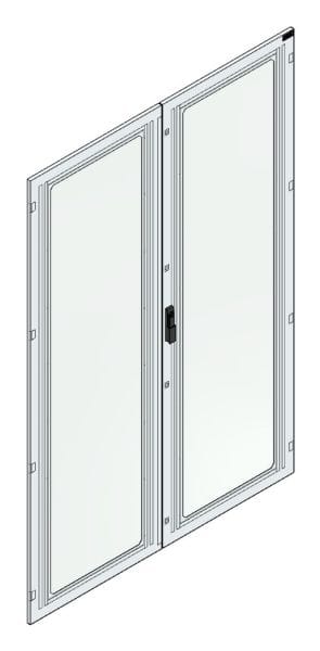 MEHLER - Aufpreis Sichttür Breite F, Höhe 2200 Securityglasfenster, Sichtfl. 2x515x2000