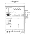 MEHLER - Baustromverteiler B775xH1090xT300mm 6 Schuko,2 CEE 16A,4 CEE32A,1x CEE63A, V