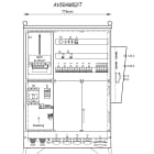 MEHLER - Baustromverteiler B775xH1090xT300mm 6 Schuko,2 CEE 16A,4 CEE32A,1x CEE63A, T
