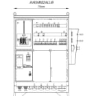 MEHLER - Baustromverteiler B775xH1090xT300mm 6 Schuko,2 CEE 16A,4 CEE32A,1x CEE63A, B