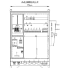 MEHLER - Baustromverteiler B775xH1090xT300mm 6 Schuko,2 CEE 16A,4 CEE32A,1x CEE63A, K