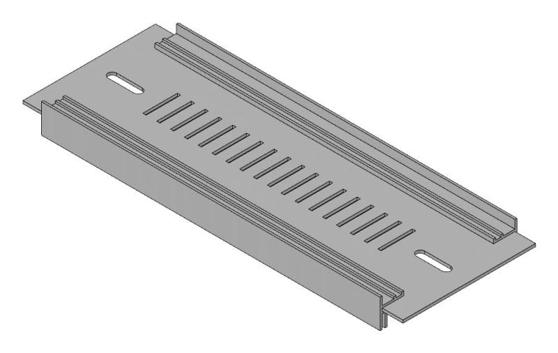 MEHLER - Blende geschlossen,Breite A, belüftet Kunststoff,B275xH100mm