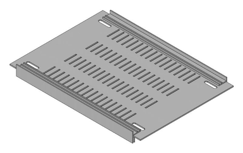 MEHLER - Blende geschlossen,Breite A, belüftet Kunststoff,B275xH200mm