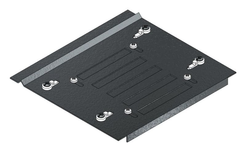 MEHLER - Bodenblech-Belüftung, verstellbar für Schrankbreite A (400mm)