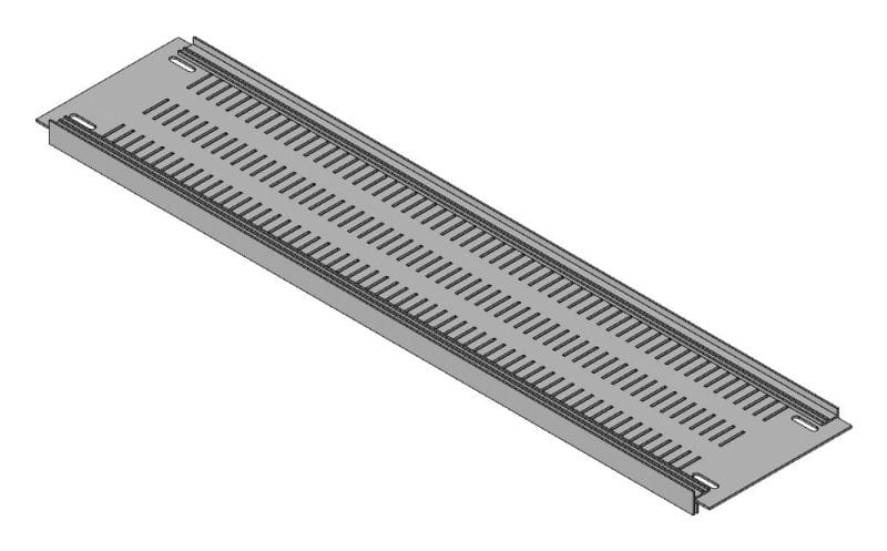 MEHLER - Blende geschlossen,Breite C, belüftet Kunststoff,B690xH150mm