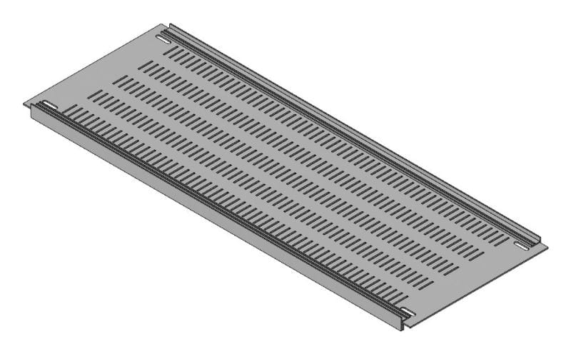MEHLER - Blende geschlossen,Breite C, belüftet Kunststoff,B690xH250mm