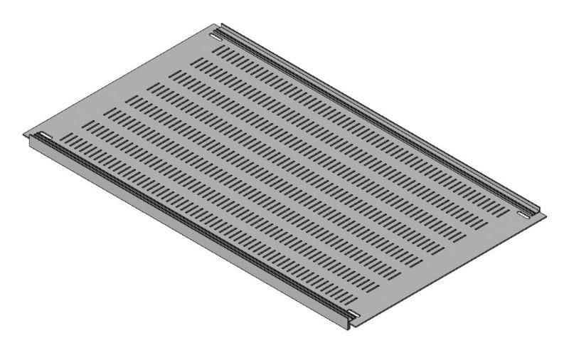 MEHLER - Blende geschlossen,Breite C, belüftet Kunststoff,B690xH400mm