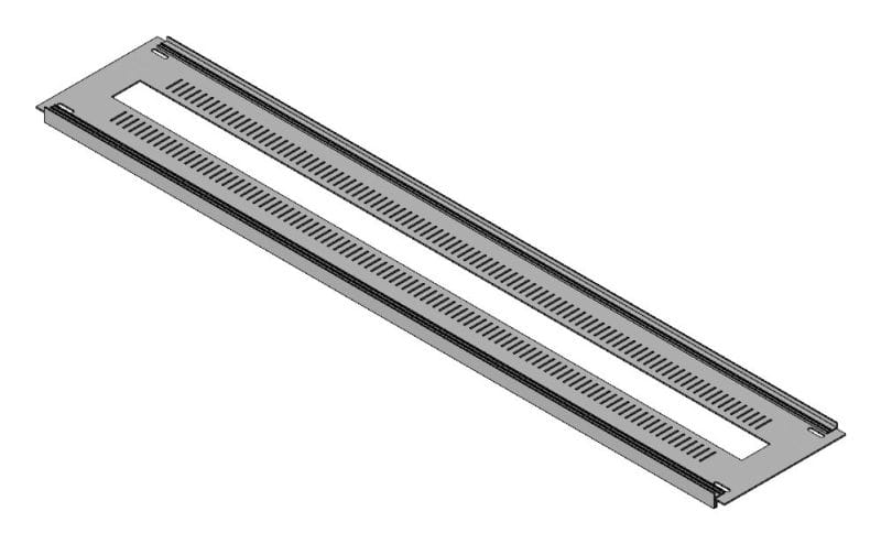 MEHLER - Schlitzblende,Breite E, belüftet Kunststoff,B1110xH200mm