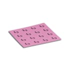 MEHLER - Aufkleber L3 violett 1 Bogen mit 16 Aufkleber