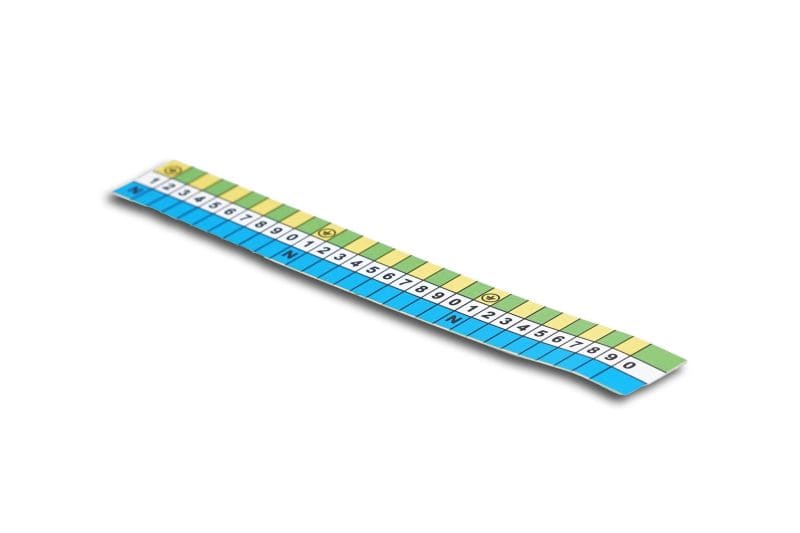 MEHLER - Aufkleber N-PE-Streifen Aufkleber 180x23mm