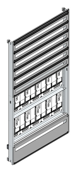 MEHLER - Zählerverteilereinsatz,10ZP, Kärnten TN-Netz, Einsatzmaß B1105xH2100mm