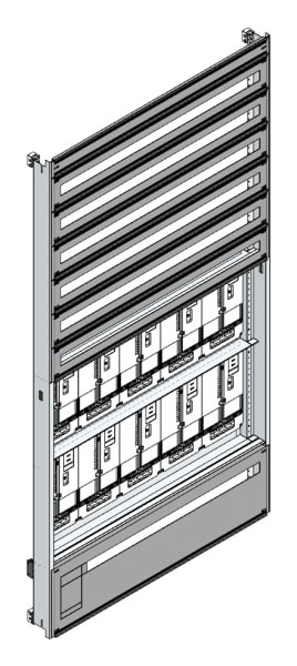 MEHLER - Zählerverteilereinsatz,10ZP, OÖ,Salzburg TN-Netz, Einsatzmaß B1105xH2100mm
