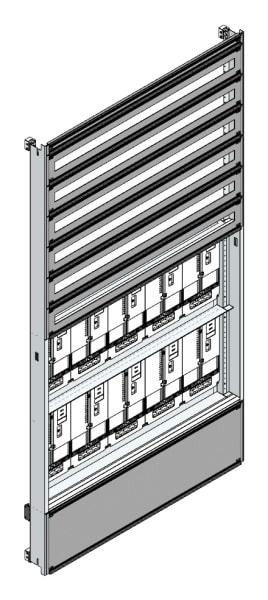 MEHLER - Einsatz f. Zählerverteiler,10ZP, TN-Netz Einsatzmaß B1105xH2100mm