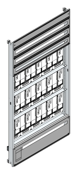 MEHLER - Zählerverteilereinsatz,15ZP, OÖ,Salzburg TN-Netz, Einsatzmaß B1105xH2100mm