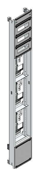 MEHLER - Einsatz f. Zählerverteiler,3ZP, TN-Netz Einsatzmaß B305xH2100mm