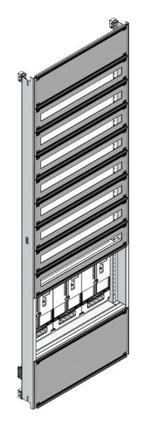 MEHLER - Zählerverteilereinsatz,3ZP, NÖ TN-Netz, Einsatzmaß B705xH2100mm
