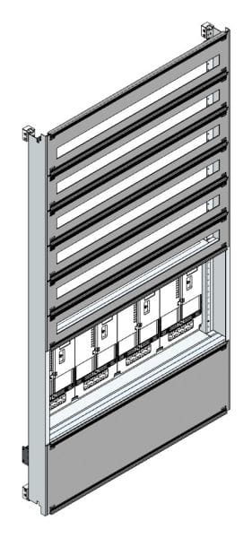 MEHLER - Zählerverteilereinsatz,4ZP, NÖ TN-Netz, Einsatzmaß B915xH1625mm
