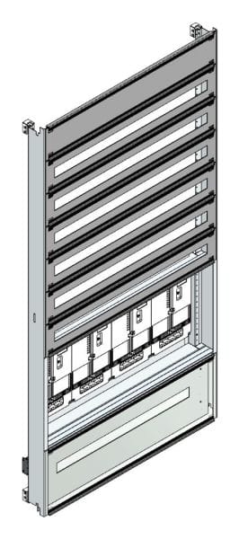 MEHLER - Zählerverteilereinsatz,4ZP, Vorarlberg TN-Netz, Einsatzmaß B915xH1775mm